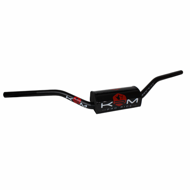 Manillar KRM Pro Ride D=28,6mm con protector - Negro/Rojo