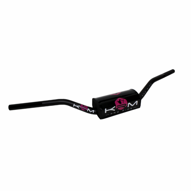 Manillar KRM Pro Ride D=28,6mm con protector - Negro/Rosa
