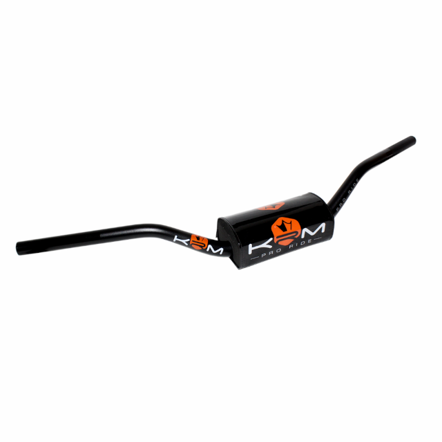 Manillar KRM Pro Ride D=28,6mm con protector - Negro/Naranja