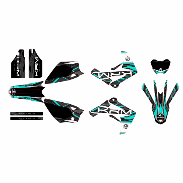 Kit pegatinas KRM Rieju MRT - Turquesa