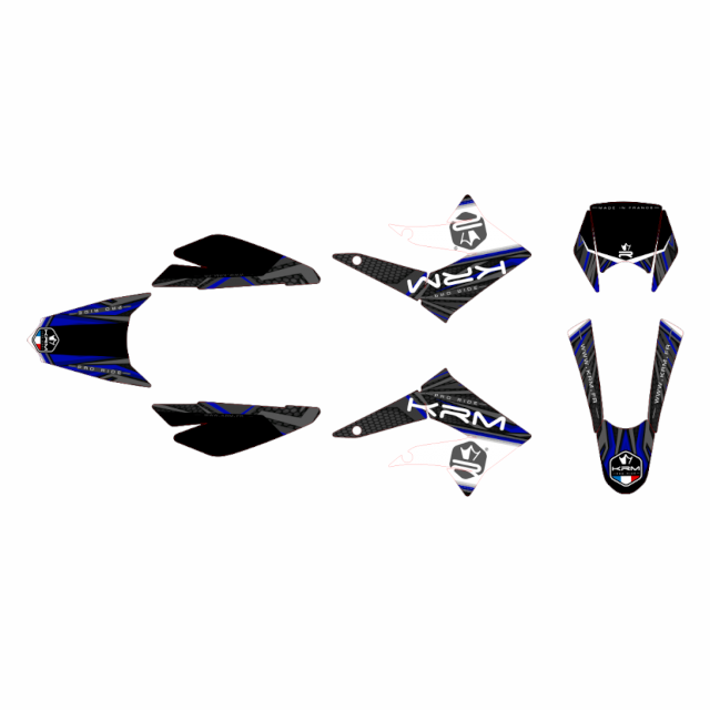 Kit pegatinas KRM Derbi X-Treme / Gilera SM 11-17 - Azul