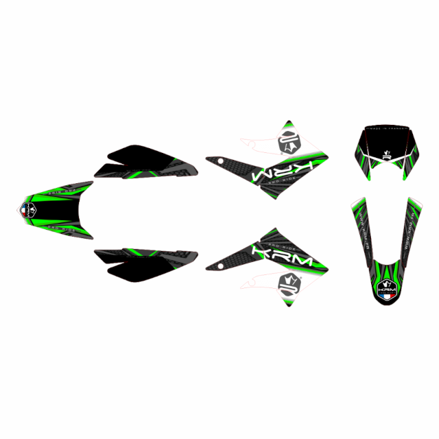 Kit pegatinas KRM Derbi X-Treme / Gilera SM 11-17 - Verde