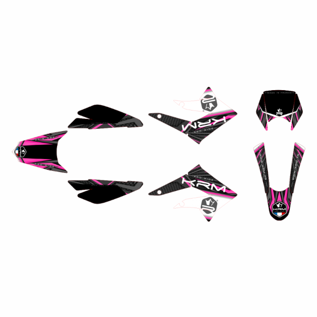 Kit pegatinas KRM Derbi X-Treme / Gilera SM 11-17 - Rosa
