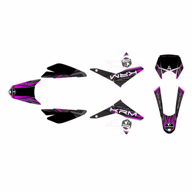 Kit pegatinas KRM Derbi X-Treme / Gilera SM 11-17 - Violeta