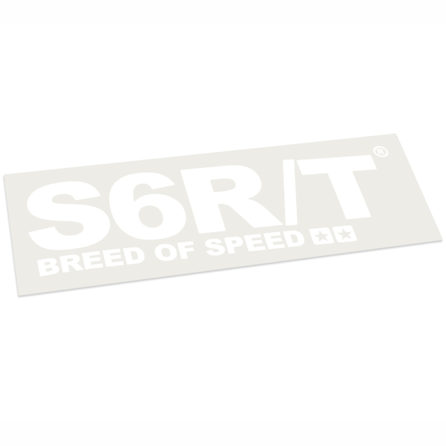 Pegatina Stage6 R/T 140x48mm blanco