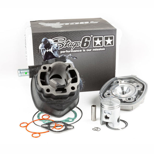 Cilindro Minarelli Horizontal LC 50cc Stage6 Streetrace Hierro