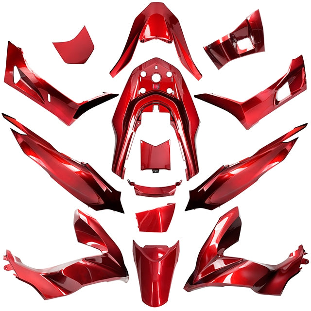 Kit de carenados Honda PCX 2021> 14 piezas Rojo Perla R368 AllPro
