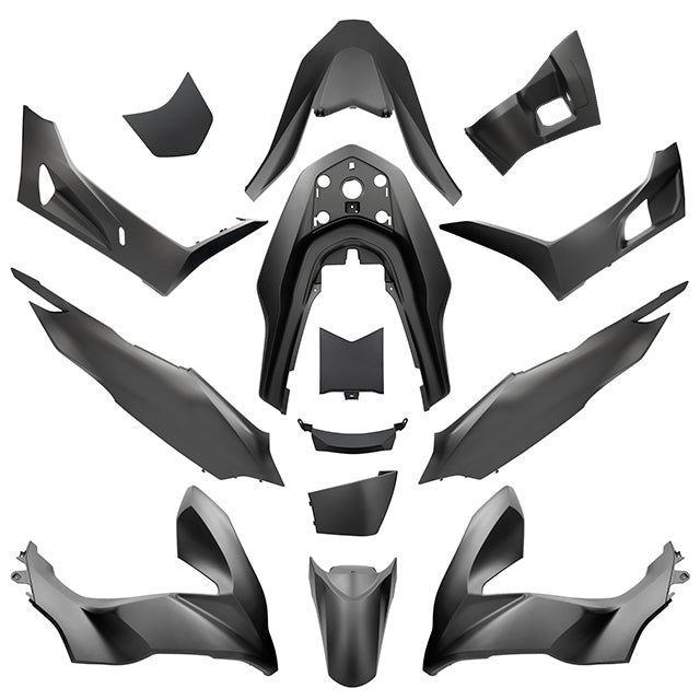 Kit de carenados Honda PCX 2021> 14 piezas Negro Mate NHA76 AllPro