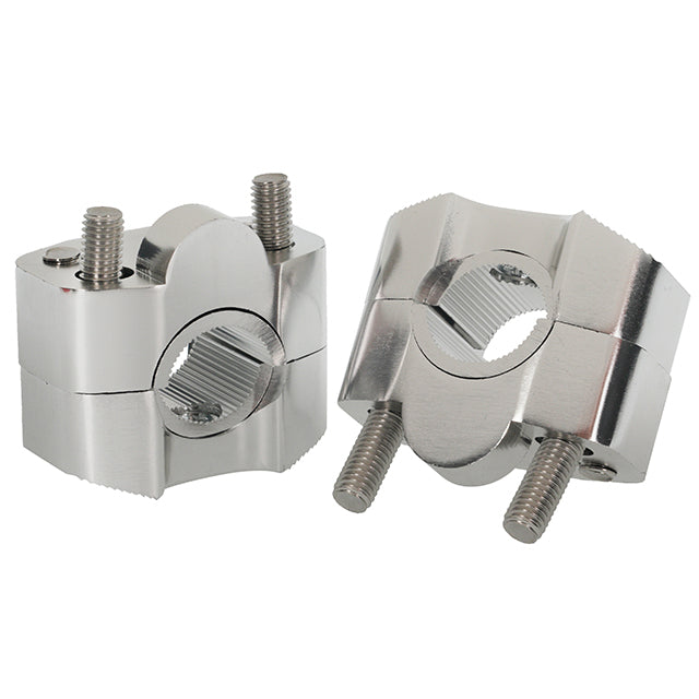 Torretas Manillar 22/28mm plata AllPro