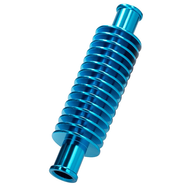 Radiador tubo refrigerante d=17mm 133x35mm VOCA Racing - Azul
