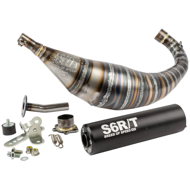 Escape Derbi Stage6 R/T 90-100cc - Silenciador Negro