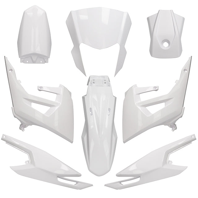 Kit de carenados Derbi Senda DRD Racing 18-20 8 piezas inyeción AllPro - Blanco
