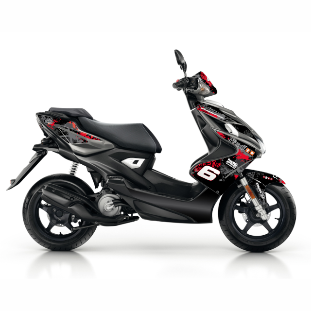 Kit de pegatinas Stage6 Yamaha Aerox / Nitro >2013 - Rojo / Negro