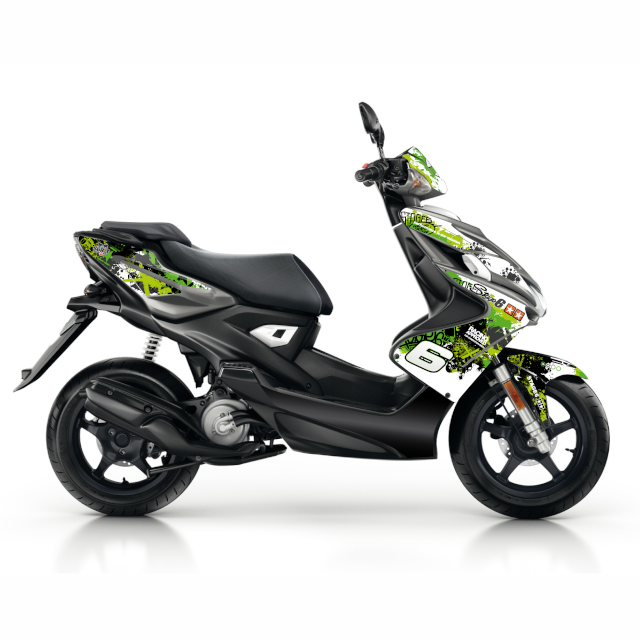Kit de pegatinas Stage6 Yamaha Aerox / Nitro >2013 - Verde / Negro