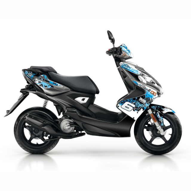 Kit de pegatinas Stage6 Yamaha Aerox / Nitro >2013 - Azul / Negro