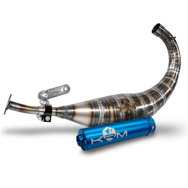 Escape Derbi 90-100cc KRM - Silenciador Azul