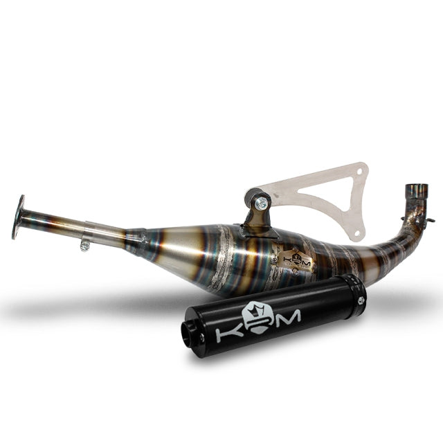 Escape Minarelli horizontal 90-100cc KRM - Silenciador Negro