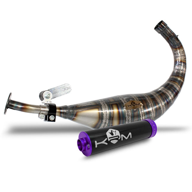 Escape Minarelli AM6 80-90cc KRM - Silenciador Negro/Violeta