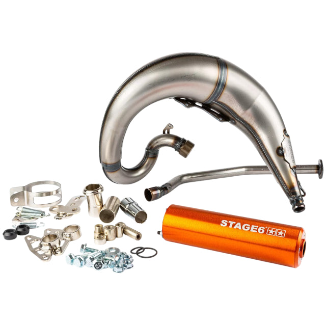 Escape Stage6 Streetrace por arriba Derbi Senda - Silenciador Naranja