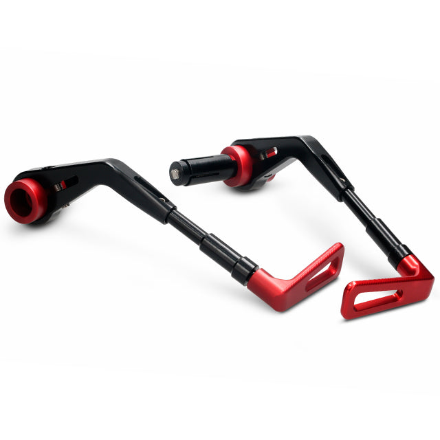 Protector de manetas universal aluminio CNC Voca Racing - Rojo