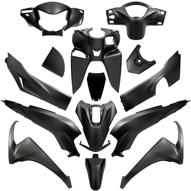 Kit de carenados Honda Vision 110 2021> 13 piezas negro mate Galaxy Metallic NHA76M AllPro