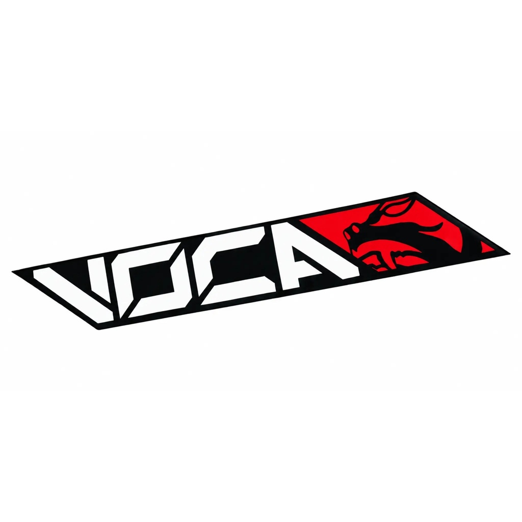 Pegatina VOCA NEW Logo (11x4cm) - Rojo