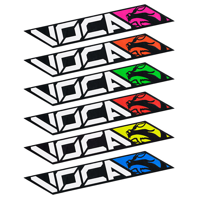 Pegatina VOCA NEW Logo (11x4cm) - Rojo