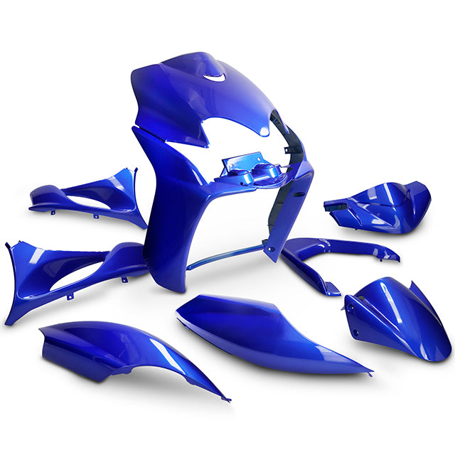 Kit de carenados Yamaha Jog R RR / MBK Mach G 9 piezas AllPro - Azul metalizado Sparco
