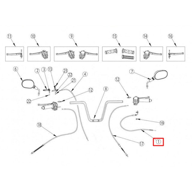 Cable de gas Rieju Bye Bike
