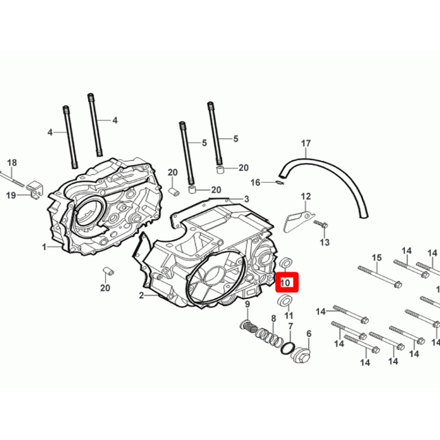Retén aceite carter Rieju 250 Tango