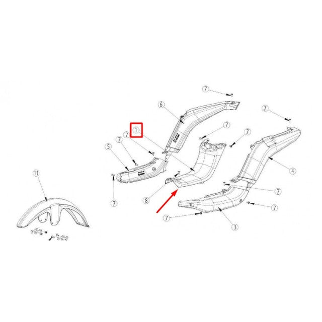 Tapa central Rieju Bye Bike 45 km/h 17-19