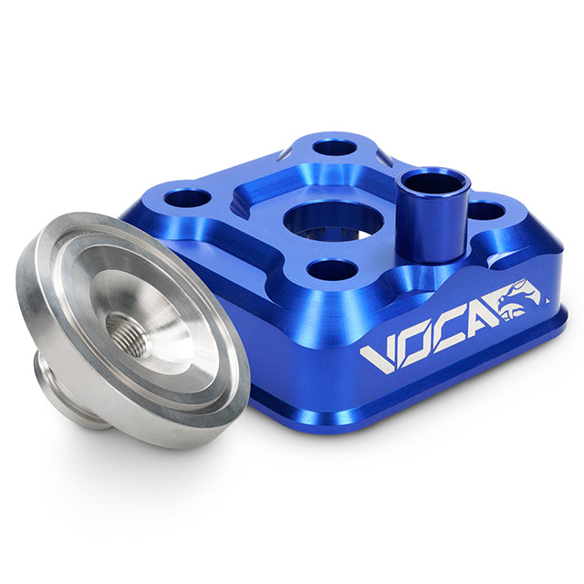 Culata modular VOCA Race Head 40mm, Yamaha DT LC/D, azul