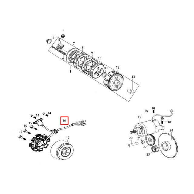 Estator Rieju 125 MRT