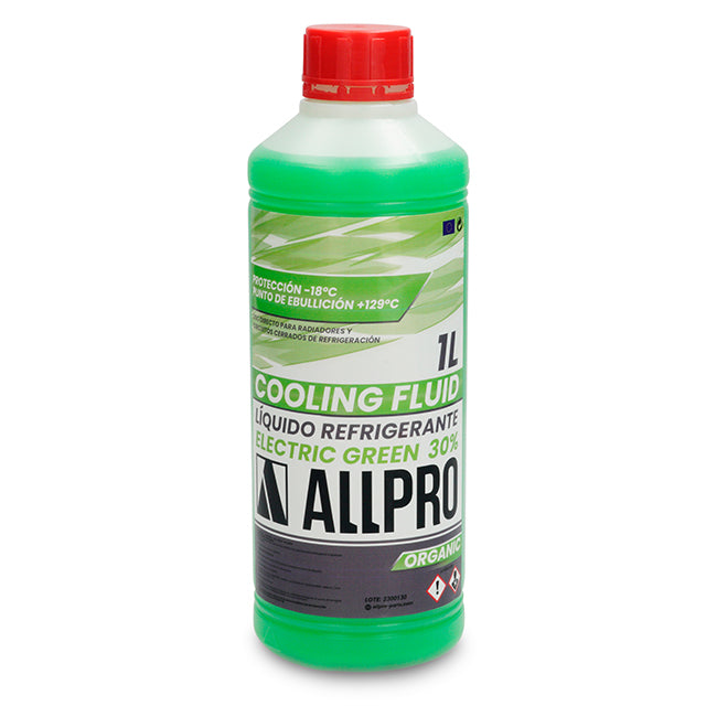 Líquido refrigerante anticongelante 30% verde AllPro 1 litro