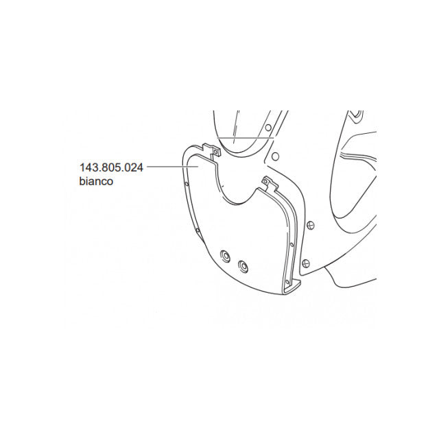 Placa frontal cúpula Minimoto Polini 910/911/GP3/GP4/GP5