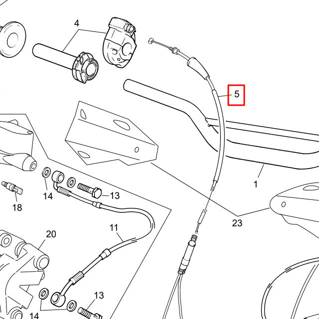 Cable de gas original Sherco 50cc SE-R / SM-R