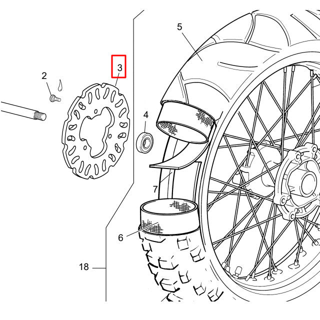 Disco de freno trasero Wave original Sherco SM-R 50cc >2014