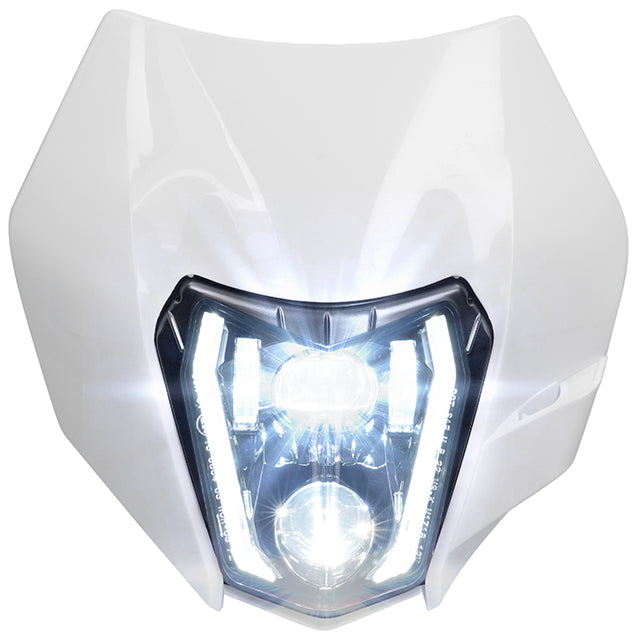 Óptica Super Star LED Homologada KTM EXC-SX-SXF-SMC Allpro - Blanco