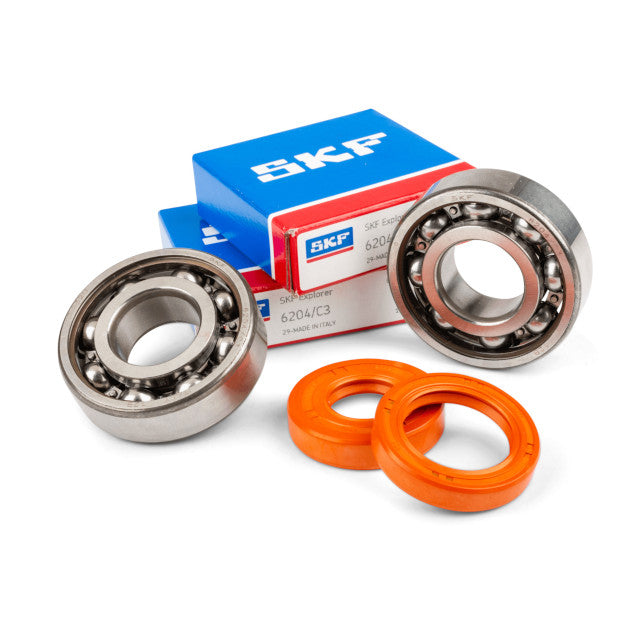 Rodamientos y retenes cigüeñal ejes 20mm Minarelli AM6 Stage6 R/T