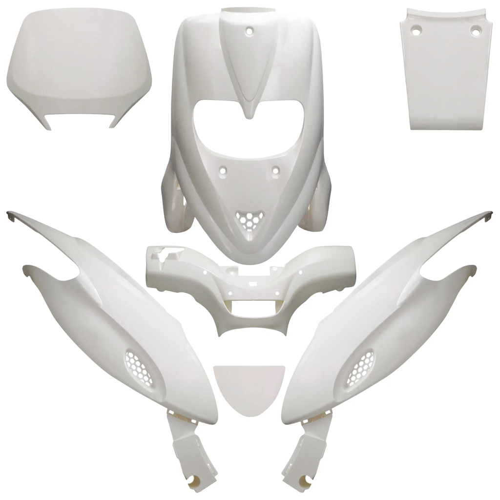 Carenados Gilera Stalker 50cc Allpro 7 piezas Allpro - Blanco Perla