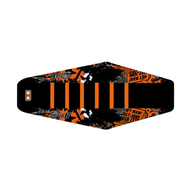 Funda asiento Derbi X-Treme / X-Race >2011 Stage6 - blanco/naranja