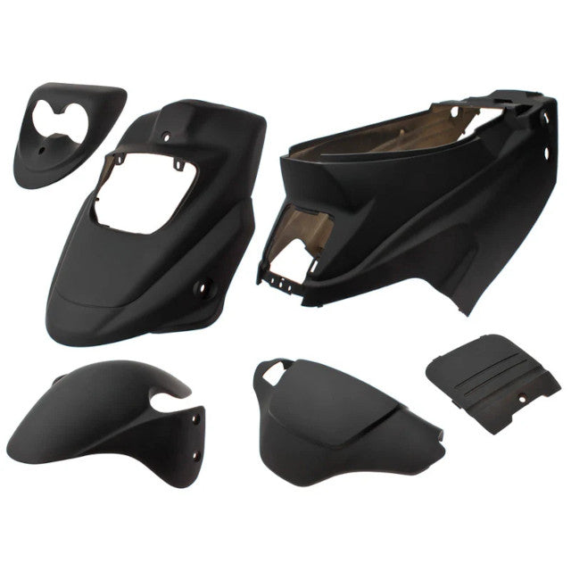 Carenados PGO Hot 50 old 10/12 guardabarros 6 piezas negro mate
