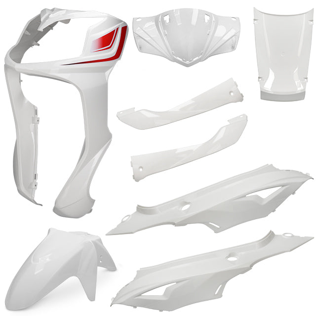 KIt carenados SYM Symphony SR 125 8 piezas AllPro - Blanco