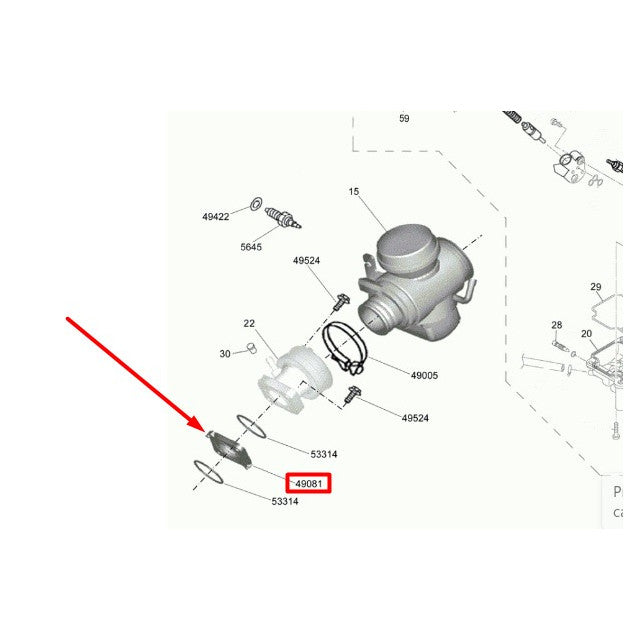 Junta base tobera Rieju Marathon / RS3 125