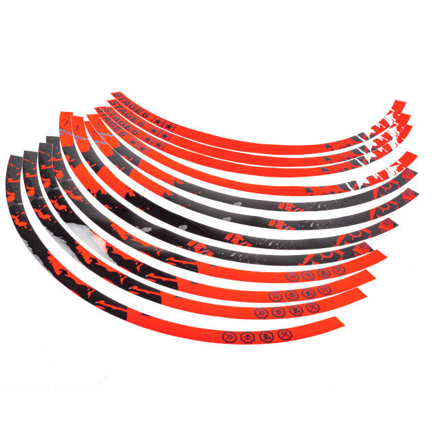 Kit de adhesivos llantas 17" Stage6 - Rojo / Negro