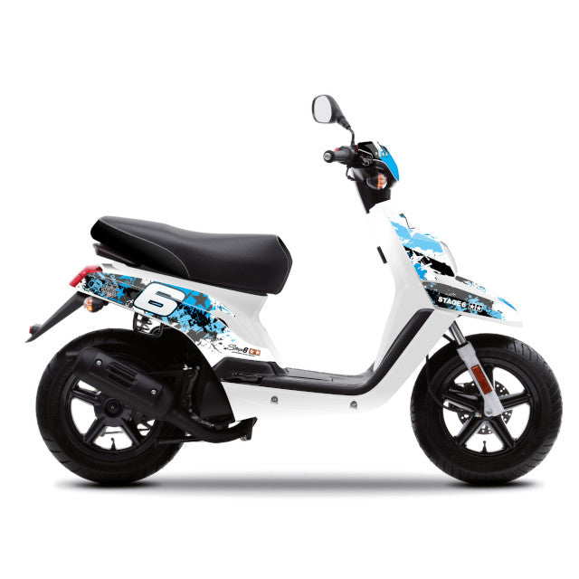 Kit de adhesivos Yamaha Bw's / Booster >2004 Stage6 - Azul / Negro 