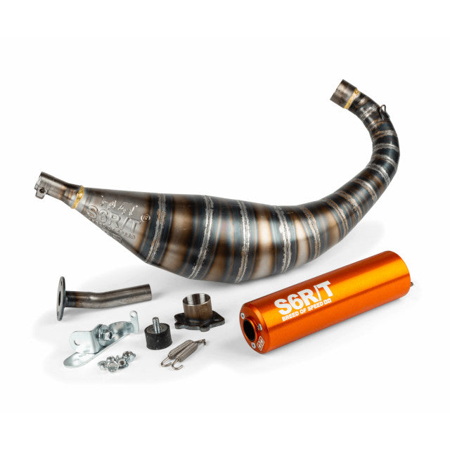 Escape Derbi Senda 80/90cc Stage6 R/T - Azul / Naranja