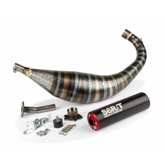 Escape Derbi Senda 80/90cc Stage6 R/T - Rojo / Negro