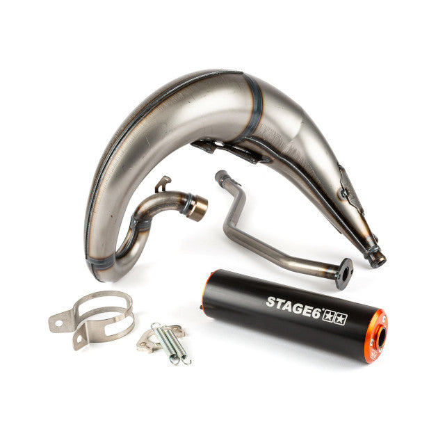 Escape Yamaha DT 50 Stage6 Streetrace High Mount - Naranja / Negro