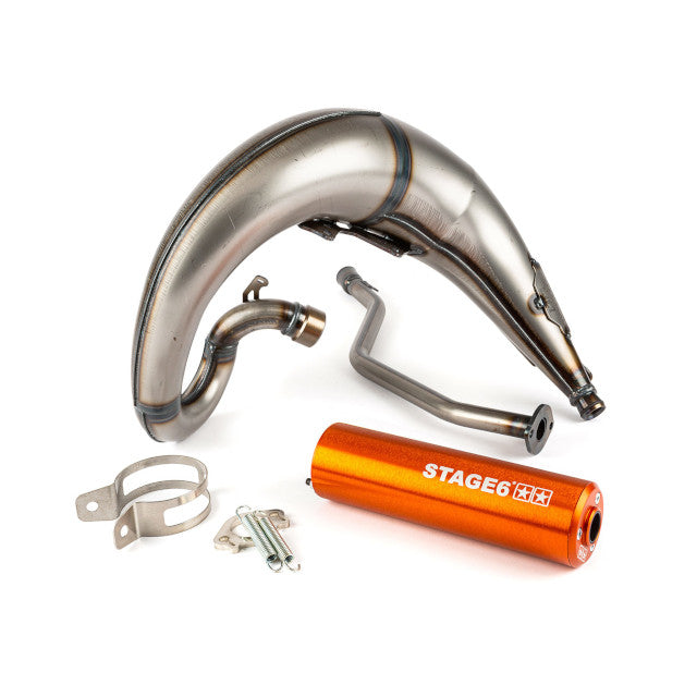 Escape Yamaha DT 50 Stage6 Streetrace High Mount - Naranja